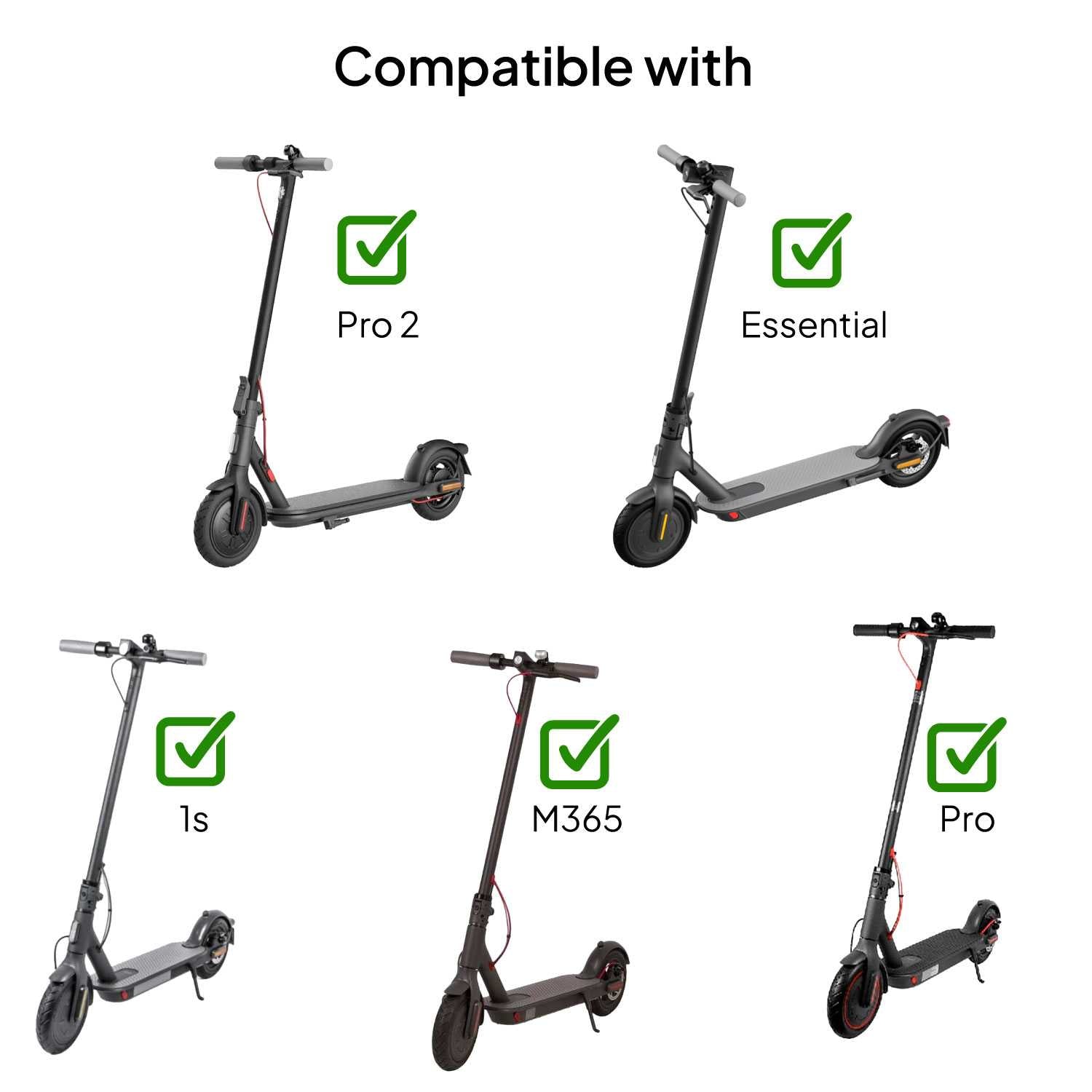 Tapa de Pantalla de Repuesto para Patín Électrico Compatible con Xiaomi 1S M365 Pro Scooter Eléctrico en Negro