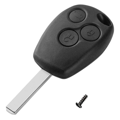 Carcasa Llave de Mando 3 Botones Compatible con Clio, Kangoo, Modus, Twingo, Trafic Master