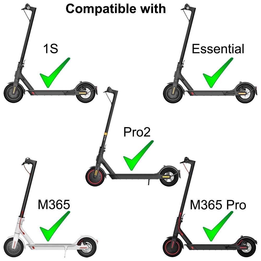 Kit Anillo de Bloqueo Negro Compatible con Patinete Eléctrico Xiaomi Mi Electric Scooter Essential,1S,Pro 2,M365/Pro