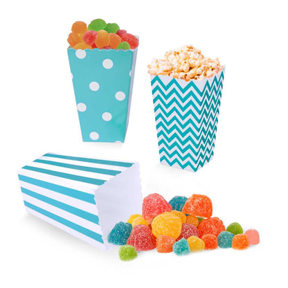 Bolsas Carton 18pcs para Baby shower, Cajas para Fiestas, Navidad Y Cumpleaños,  Bolsas de Palomitas, retro box, Patatas, Nuggets, Cajas de Dulces.