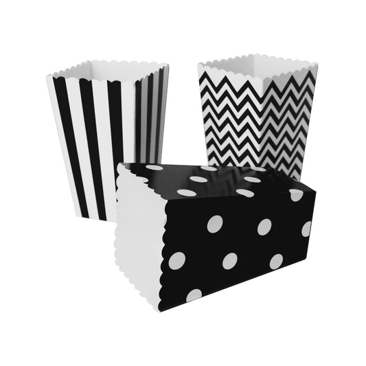 Bolsas Carton 18pcs para Baby shower, Cajas para Fiestas, Navidad Y Cumpleaños,  Bolsas de Palomitas, retro box, Patatas, Nuggets, Cajas de Dulces.