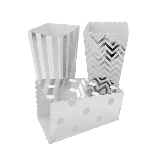 Bolsas Carton 18pcs para Baby shower, Cajas para Fiestas, Navidad Y Cumpleaños,  Bolsas de Palomitas, retro box, Patatas, Nuggets, Cajas de Dulces.