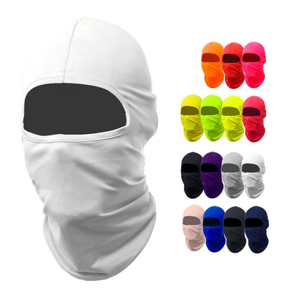 Pasamontañas Bufanda Protector UV Blanco para Deportes al Aire Libre Esqui Dias Frios Invierno Airsoft Paintball