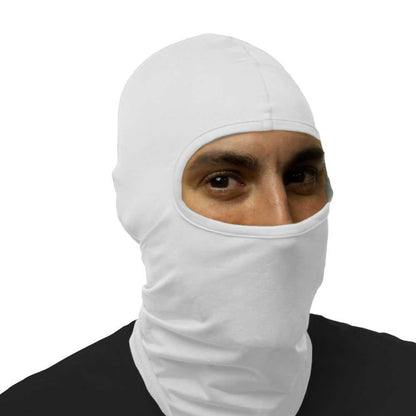 Pasamontañas Bufanda Protector UV Blanco para Deportes al Aire Libre Esqui Dias Frios Invierno Airsoft Paintball