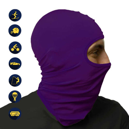 Pasamontañas Bufanda Protector UV Blanco para Deportes al Aire Libre Esqui Dias Frios Invierno Airsoft Paintball