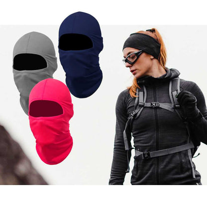 Pasamontañas Bufanda Protector UV Blanco para Deportes al Aire Libre Esqui Dias Frios Invierno Airsoft Paintball