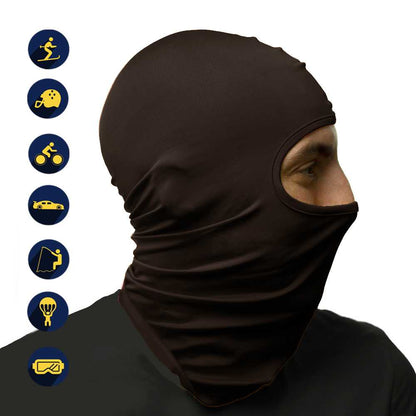 Pasamontañas Bufanda Protector UV Negro para Deportes al Aire Libre Esqui Dias Frios Invierno Airsoft Paintball