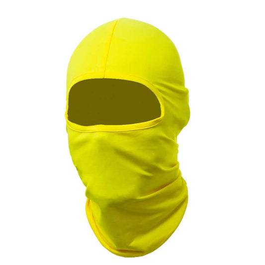Pasamontañas Bufanda Protector UV Amarillo para Deportes al Aire Libre Esqui Dias Frios Invierno Airsoft Paintball