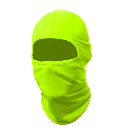 Pasamontañas Bufanda Protector UV Verde Fluorescente para Deportes al Aire Libre Esqui Dias Frios Invierno Airsoft Paintball