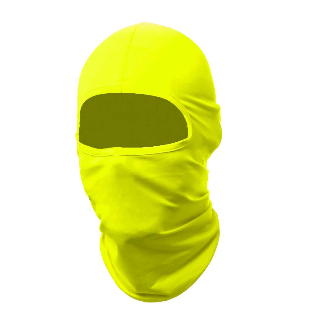 Pasamontañas Bufanda Protector UV Amarillo Fluorescente para Deportes al Aire Libre Esqui Dias Frios Invierno Airsoft Paintball
