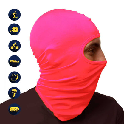 Pasamontañas Bufanda Protector UV Rosa para Deportes al Aire Libre Esqui Dias Frios Invierno Airsoft Paintball