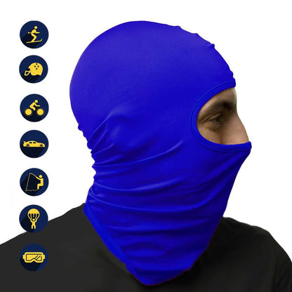 Pasamontañas Bufanda Protector UV Azul para Deportes al Aire Libre Esqui Dias Frios Invierno Airsoft Paintball
