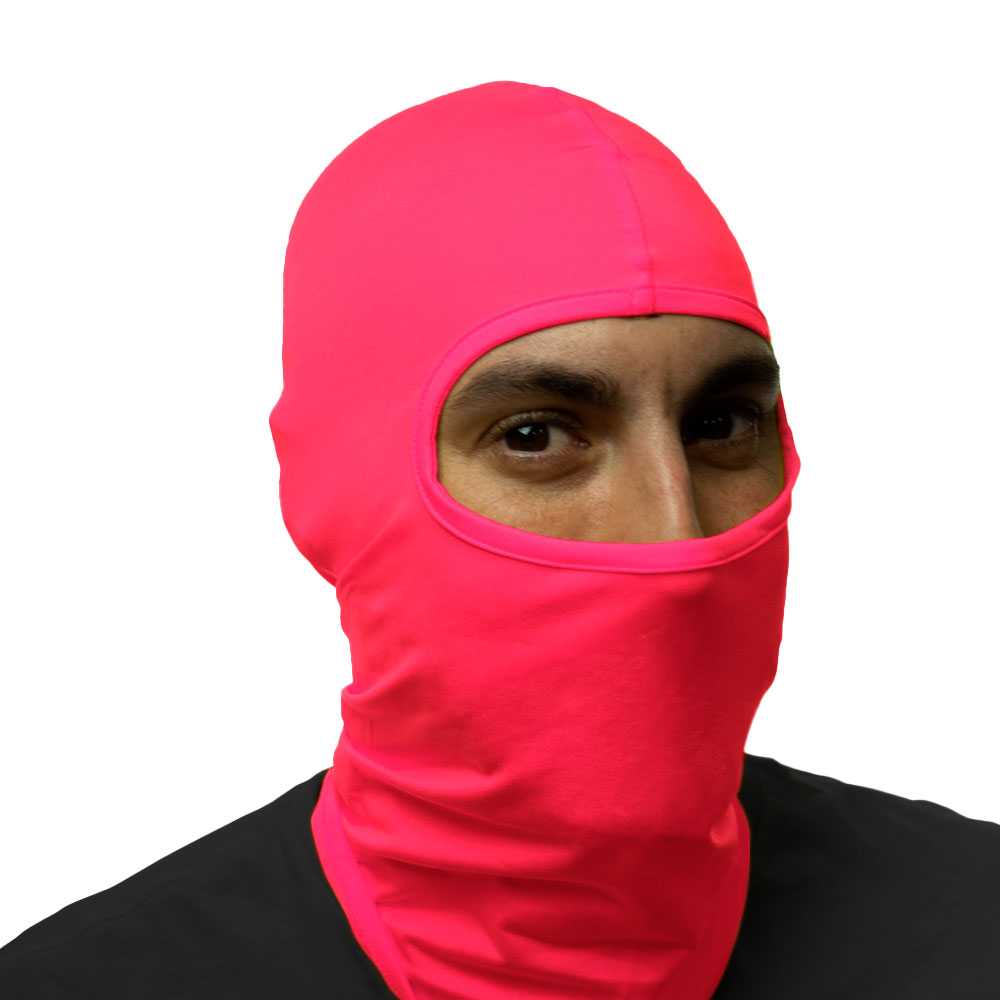 Pasamontañas Bufanda Protector UV Rosa Oscuro para Deportes al Aire Libre Esqui Dias Frios Invierno Airsoft Paintball