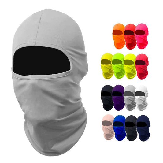 Pasamontañas Bufanda Protector UV Gris claro para Deportes al Aire Libre Esqui Dias Frios Invierno Airsoft Paintball