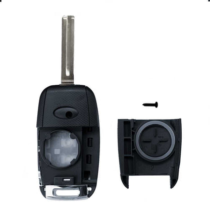 Carcasa Llave de Mando 3 Botones Compatible con KIA K2 K5 Sorento Soul Carens Sportage