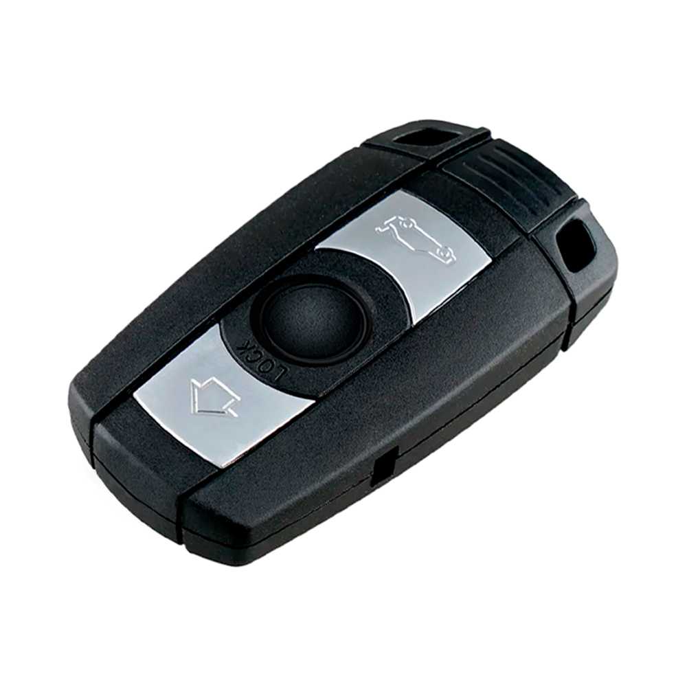 Carcasa Llave de Mando 3 Botones Compatible con BMW 1 3 5 Series 120 E60 E61 E70 E81 E87 E90 E91 E92 320 X1 X5 X6 Z4 (Solo Keyless Go)