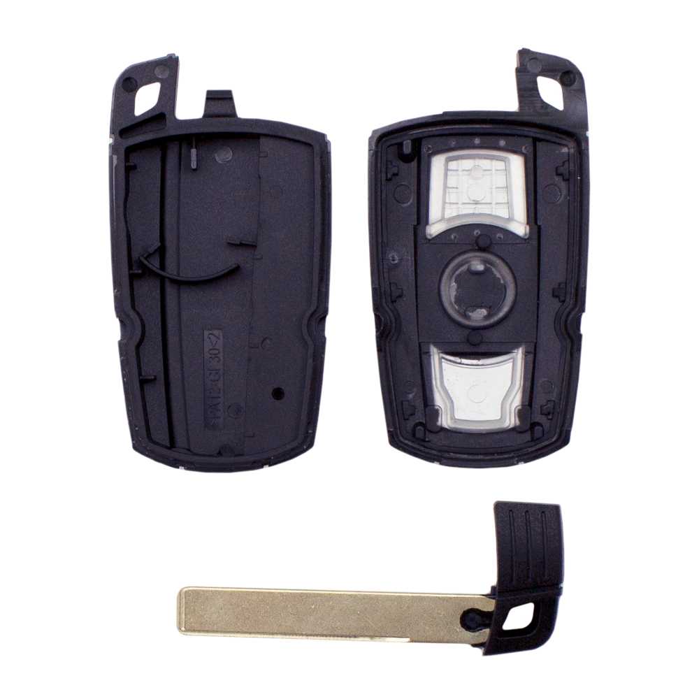 Carcasa Llave de Mando 3 Botones Compatible con BMW 1 3 5 Series 120 E60 E61 E70 E81 E87 E90 E91 E92 320 X1 X5 X6 Z4 (Solo Keyless Go)