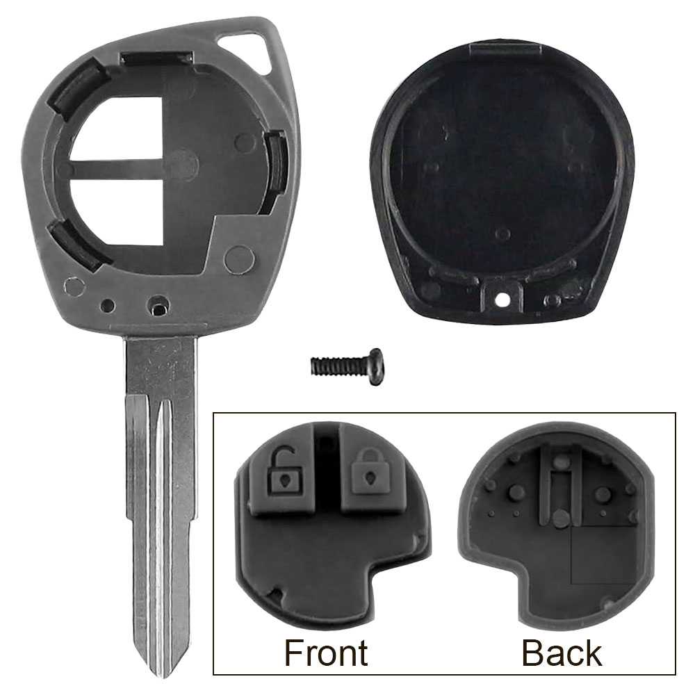 Carcasa Llave de Mando 2 Botones Compatible con Suzuki Vitara Swift Ignis SX4 Liana Alto