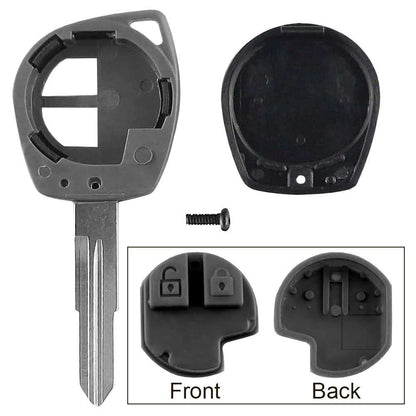 Carcasa Llave de Mando 2 Botones Compatible con Suzuki Vitara Swift Ignis SX4 Liana Alto