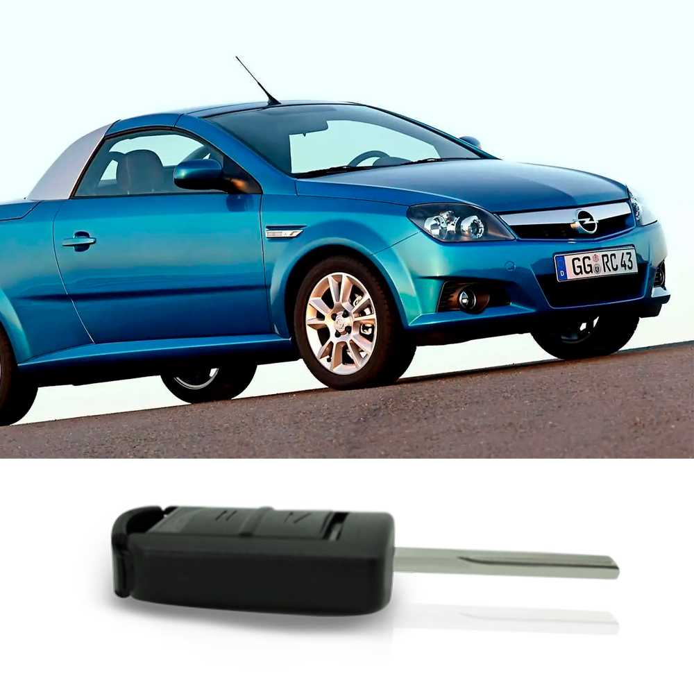 Carcasa Llave de Mando 2 Botones Compatible con Opel Corsa Combo Meriva Tigra