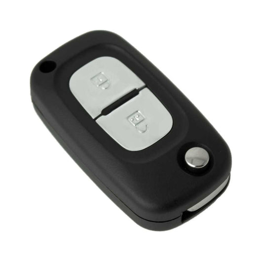 Carcasa Llave de Mando 2 Botones Compatible con Renault Clio Kangoo Master Modus Trafic Twingo Wind