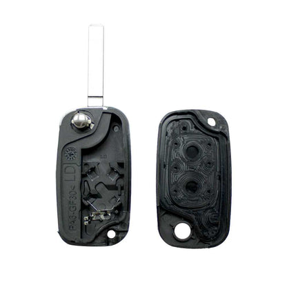 Carcasa Llave de Mando 2 Botones Compatible con Renault Clio Kangoo Master Modus Trafic Twingo Wind