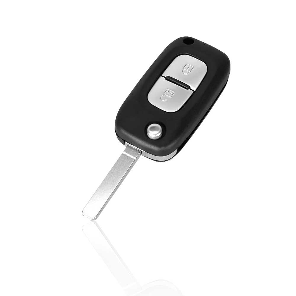 Carcasa Llave de Mando 2 Botones Compatible con Renault Clio Kangoo Master Modus Trafic Twingo Wind