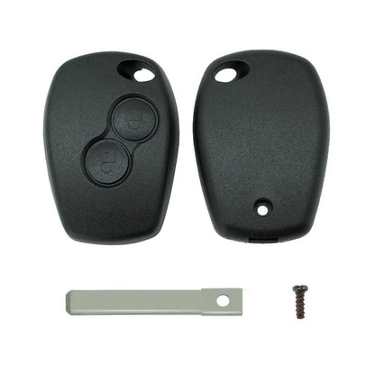 Carcasa Llave de Mando 2 Botones Compatible con Renault Duster Modus Clio Twingo Dacia Logan Sandero