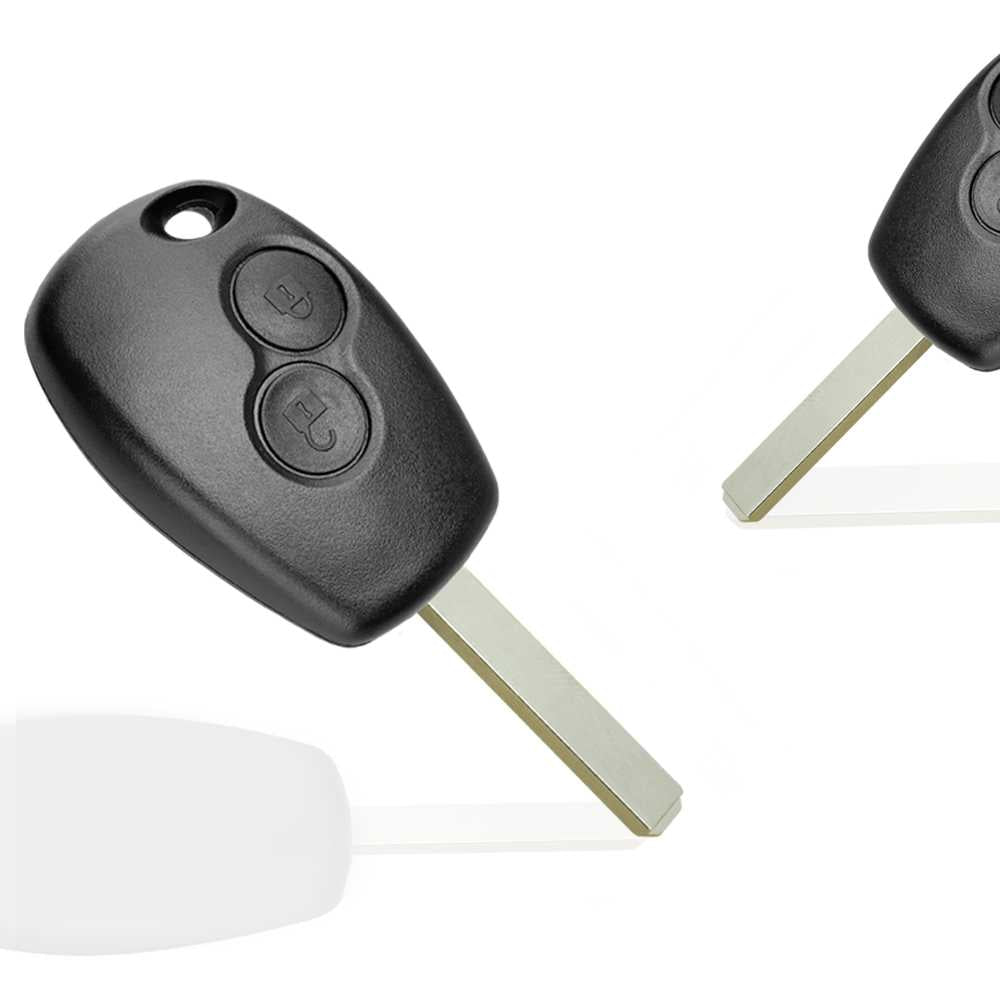 Carcasa Llave de Mando 2 Botones Compatible con Renault Duster Modus Clio Twingo Dacia Logan Sandero