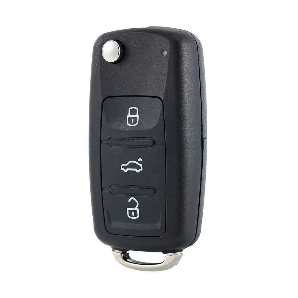 Carcasa Llave de Mando 3 Botones Compatible con Golf Mk6 T1guan Polo Passat CC Seat Skoda Octavia