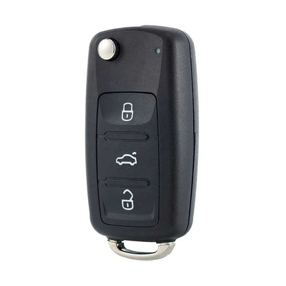 Carcasa Llave de Mando 3 Botones Compatible con Golf Mk6 T1guan Polo Passat CC Seat Skoda Octavia