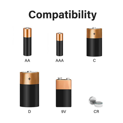 OcioDual Probador Digital de Baterías BT-168 PRO, Comprobador de Pilas AAA C D 9V 1.5V 18650 14500, Baterías de litio, pilas de