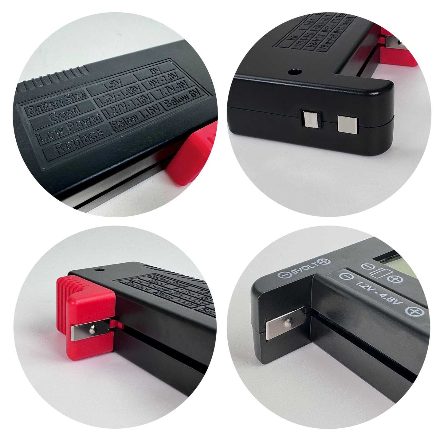 OcioDual Probador Digital de Baterías BT-168 PRO, Comprobador de Pilas AAA C D 9V 1.5V 18650 14500, Baterías de litio, pilas de