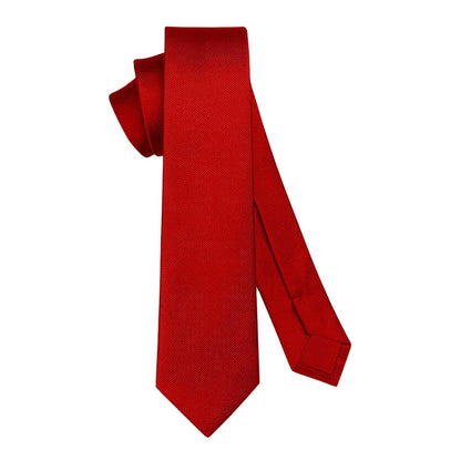 OcioDual Corbata Roja, Corbata Hombre, Clásica, Elegante para Celebraciones, Eventos, Corbatas Bodas, Fiestas, Empresarios,