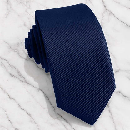 OcioDual Corbata Azul Marino, Corbata Hombre, Clásica, Elegante para Celebraciones, Eventos, Corbatas Bodas, Fiestas,