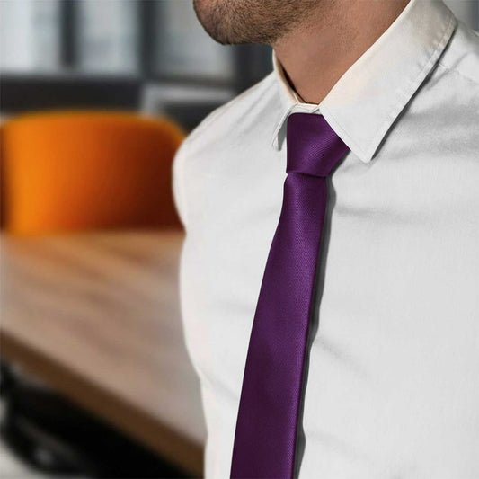 Corbata Violeta Clásica Hecha a mano, Elegante para Celebraciones, Eventos, Bodas, Fiestas y Business, Corbata de Hombre