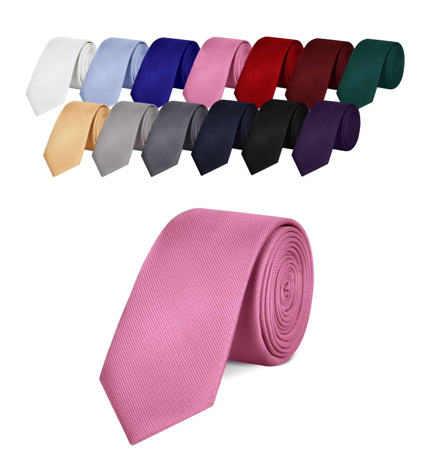 Corbata Rosa Clásica Hecha a mano, Elegante para Celebraciones, Eventos, Bodas, Fiestas y Business, Corbata de Hombre