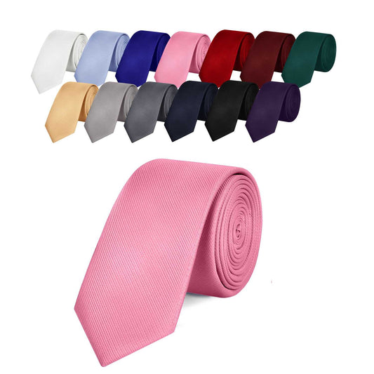 OcioDual Corbata Rosa Hombre, Corbatas de Hombre Modernas, Corbata Elegante Patrón Diagonal para Traje de Boda, Negocios,