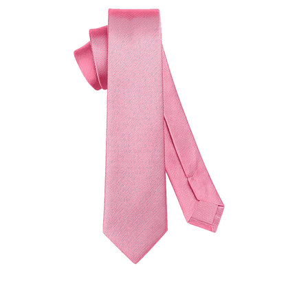 OcioDual Corbata Rosa, Corbata Hombre, Clásica, Elegante para Celebraciones, Eventos, Corbatas Bodas, Fiestas, Empresarios,