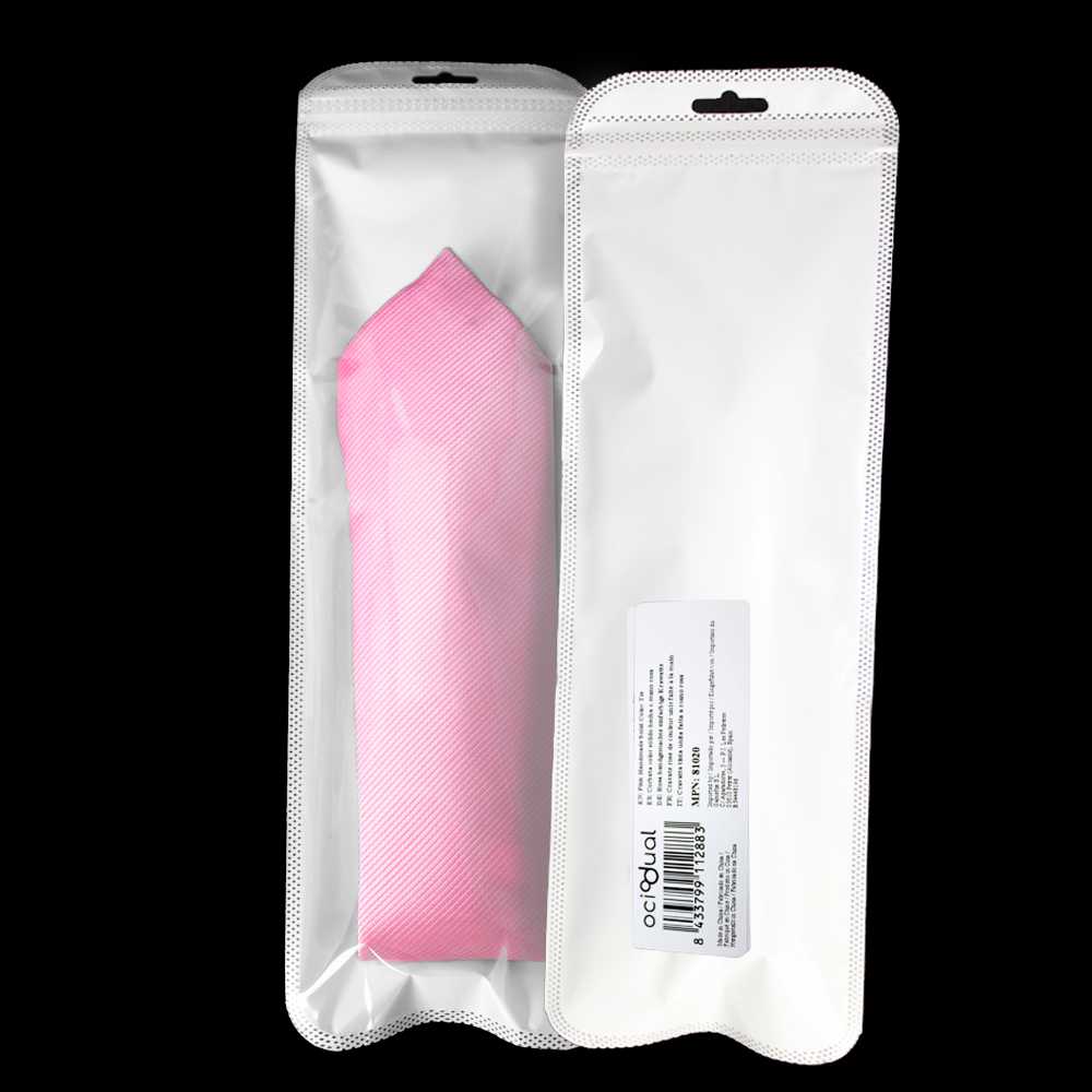 OcioDual Corbata Rosa Hombre, Corbatas de Hombre Modernas, Corbata Elegante Patrón Diagonal para Traje de Boda, Negocios,