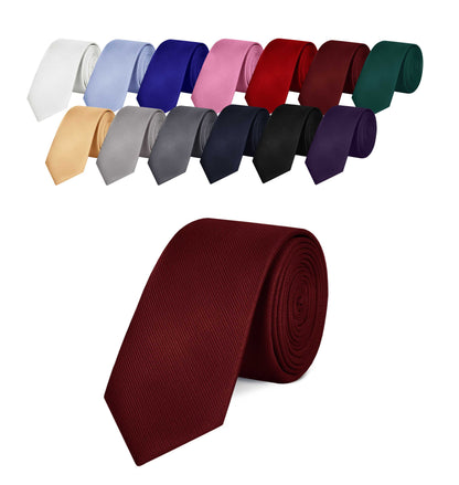 Corbata Burdeos Clásica Hecha a mano, Elegante para Celebraciones, Eventos, Bodas, Fiestas y Business, Corbata de Hombre