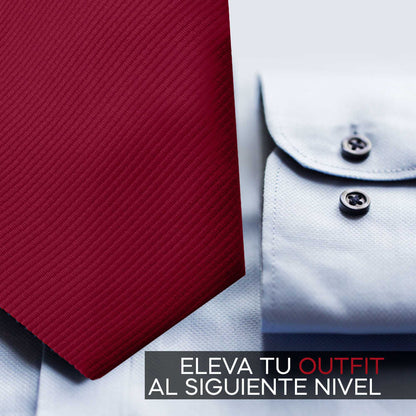 Corbata Burdeos Clásica Hecha a mano, Elegante para Celebraciones, Eventos, Bodas, Fiestas y Business, Corbata de Hombre