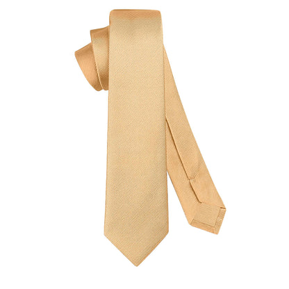 OcioDual Corbata Oro, Corbata Hombre, Clásica, Elegante para Celebraciones, Eventos, Corbatas Bodas, Fiestas, Empresarios,