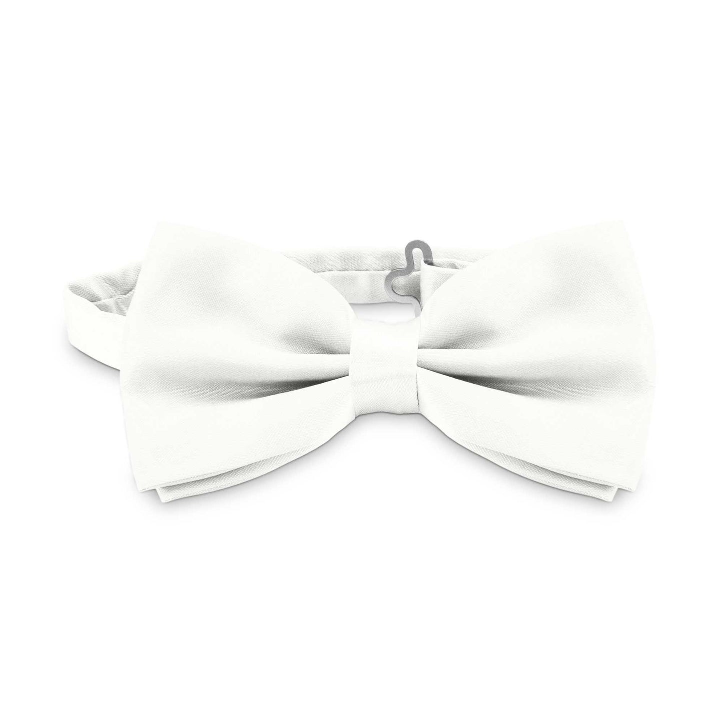 Pajarita Elegante para Hombre de color Nacar Diseño Unicolor con Cierre de Gancho Clip Ajustable, 12cm x 6cm, Celebraciones, Fiestas, Trabajo, Bodas y Eventos