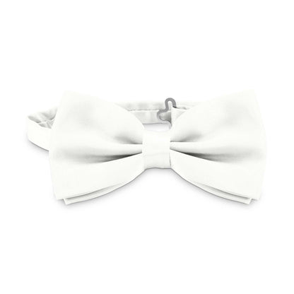 Pajarita Elegante para Hombre de color Nacar Diseño Unicolor con Cierre de Gancho Clip Ajustable, 12cm x 6cm, Celebraciones, Fiestas, Trabajo, Bodas y Eventos