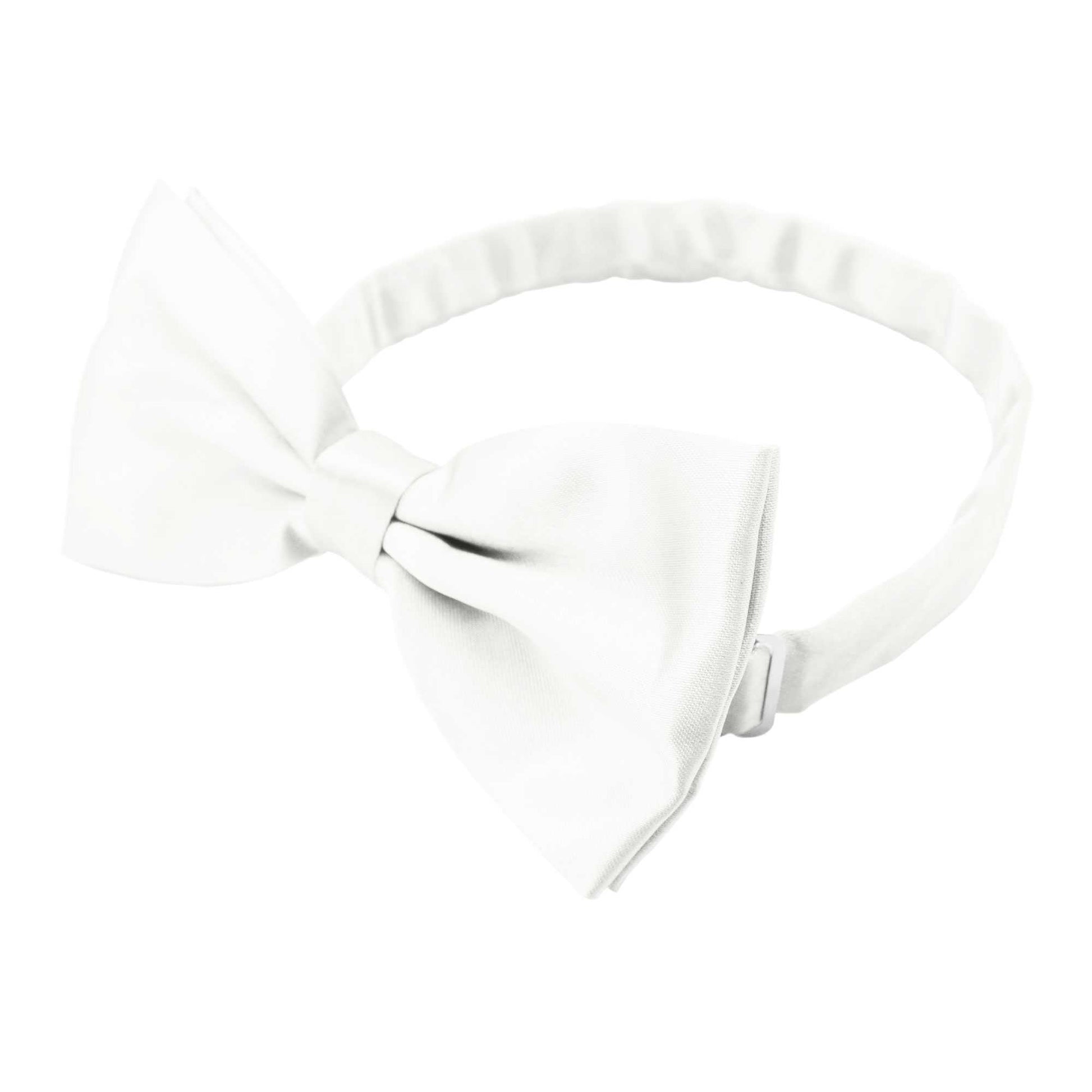 Pajarita Elegante para Hombre de color Nacar Diseño Unicolor con Cierre de Gancho Clip Ajustable, 12cm x 6cm, Celebraciones, Fiestas, Trabajo, Bodas y Eventos