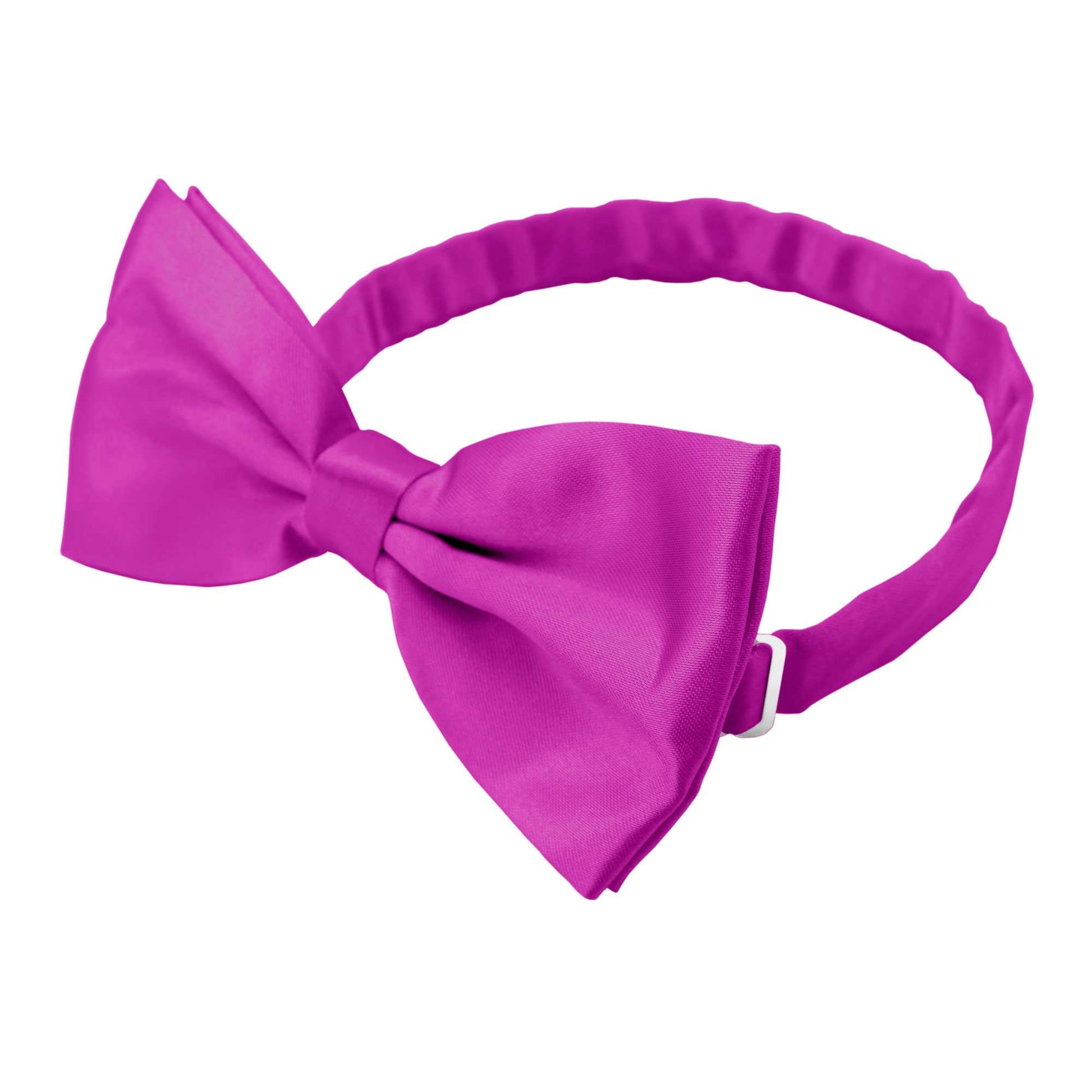 Pajarita Elegante para Hombre de color Rosa Oscuro Diseño Unicolor con Cierre de Gancho Clip Ajustable, 12cm x 6cm, Celebraciones, Fiestas, Trabajo, Bodas y Eventos