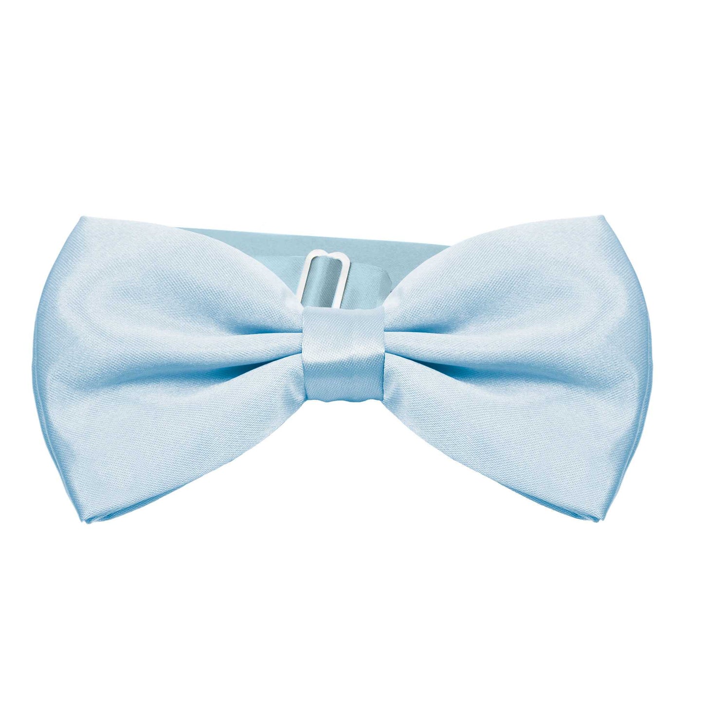 Pajarita Elegante para Hombre de color Azul Claro Diseño Unicolor con Cierre de Gancho Clip Ajustable, 12cm x 6cm, Celebraciones, Fiestas, Trabajo, Bodas y Eventos