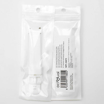 Correa Reloj de Silicona Color Blanco de 20mm, Repuesto para Reloj Inteligente y Tradicional Universal, Liberación
