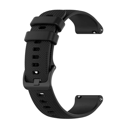 Correa Reloj de Silicona Color Negro de 22mm, Repuesto para Reloj Inteligente y Tradicional Universal, Liberación